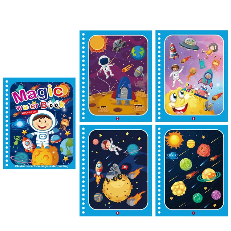 Desperte a Criatividade com os Livros Mágicos de Desenho com Água!