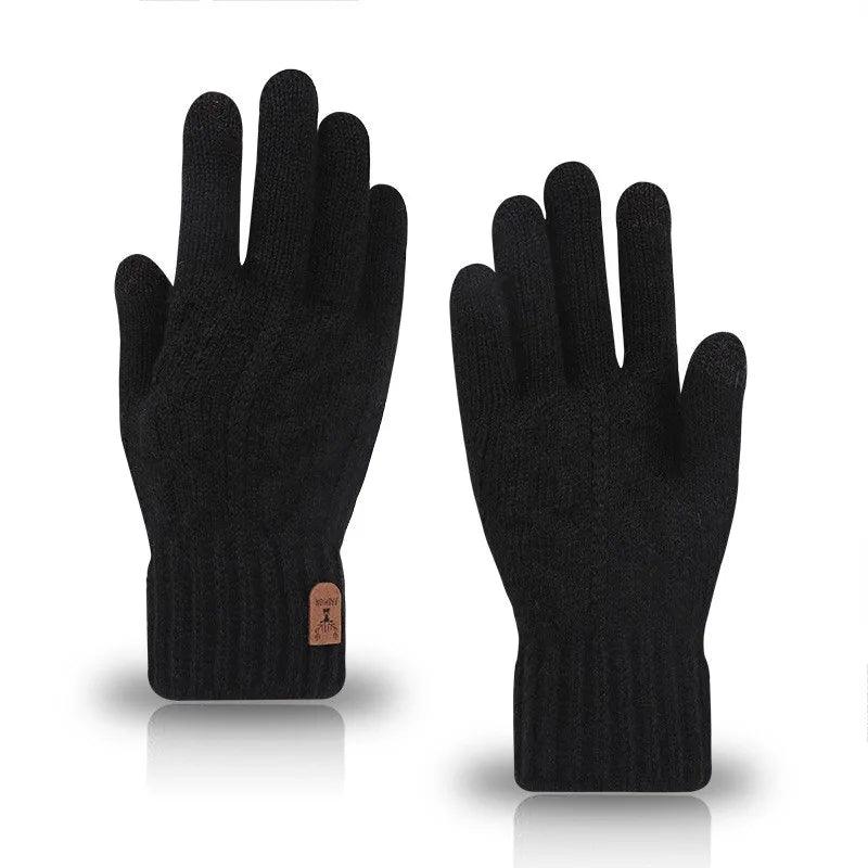 Luvas Masculinas de Inverno com Sensibilidade para Telas  – Quentes, Estilosas e Forradas com Lã para Enfrentar o Frio com Conforto