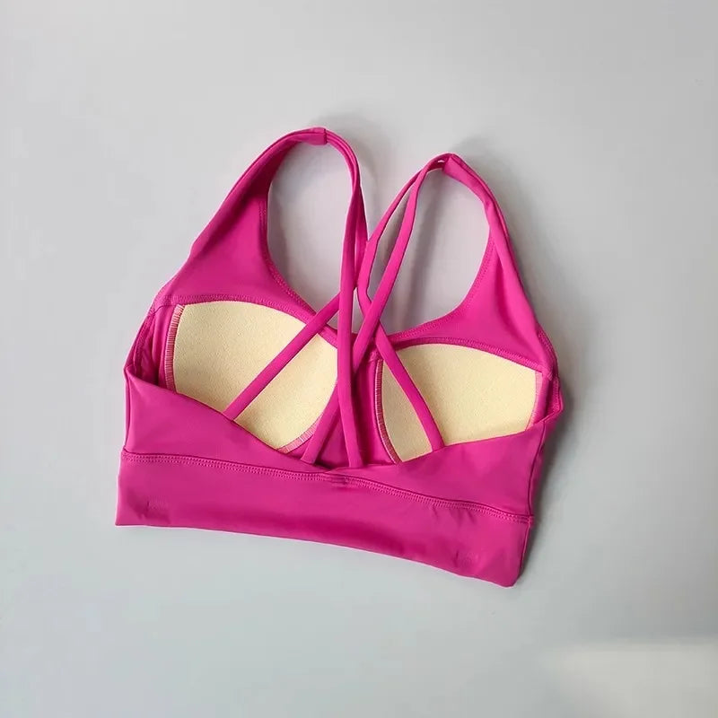 Conjunto de Yoga 2 em 1 para Mulheres: Cintura Alta + Top Cropped Respirável — O Look Fitness que Une Conforto, Estilo e Performance no Treino!