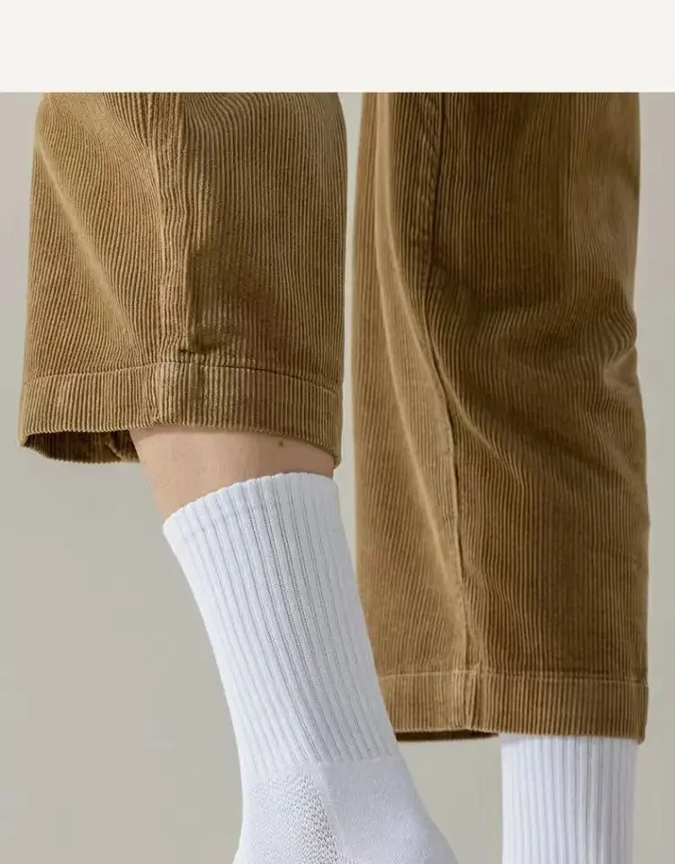 Conforto Extremo nos Pés: Meias Masculinas Grossas com Algodão Desodorizante e Forro Aveludado – Perfeitas para Esporte e Inverno!