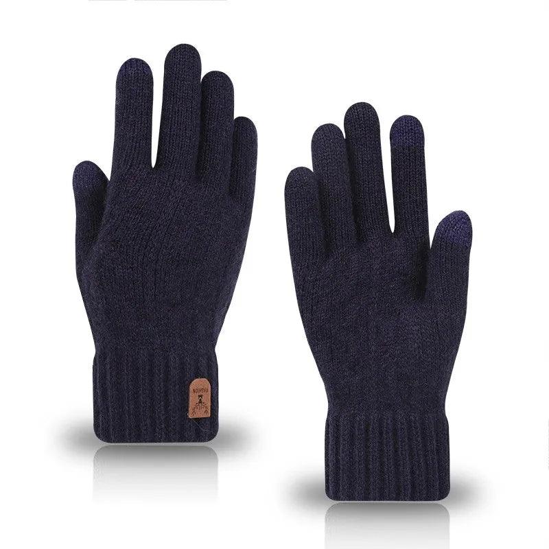 Luvas Masculinas de Inverno com Sensibilidade para Telas  – Quentes, Estilosas e Forradas com Lã para Enfrentar o Frio com Conforto