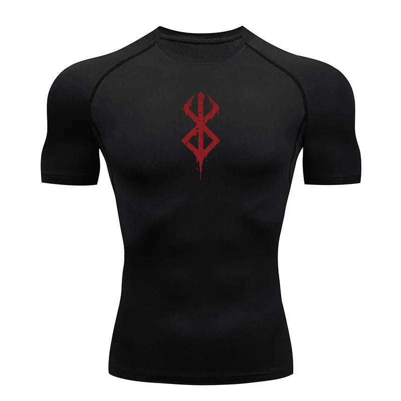 Camiseta de Compressão Masculina com Estampa: Performance Máxima, Secagem Rápida e Estilo Imbatível para Seus Treinos de Verão!