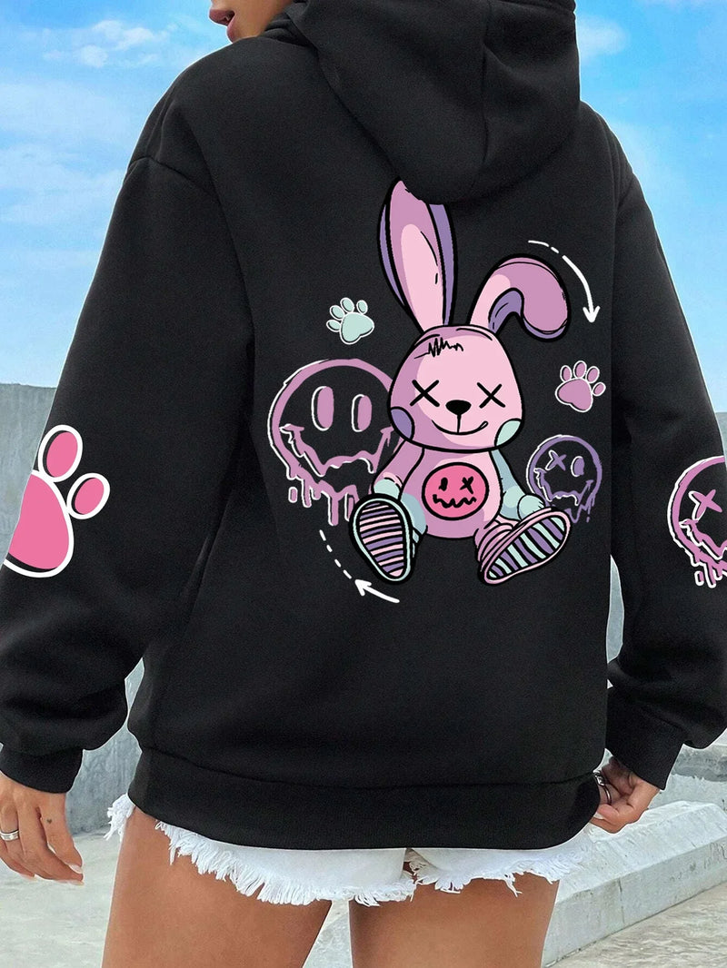 Moletom Canguru Oversized Feminino: Estilo Hip Hop + Conforto Quentinho para Arrasar no Outono