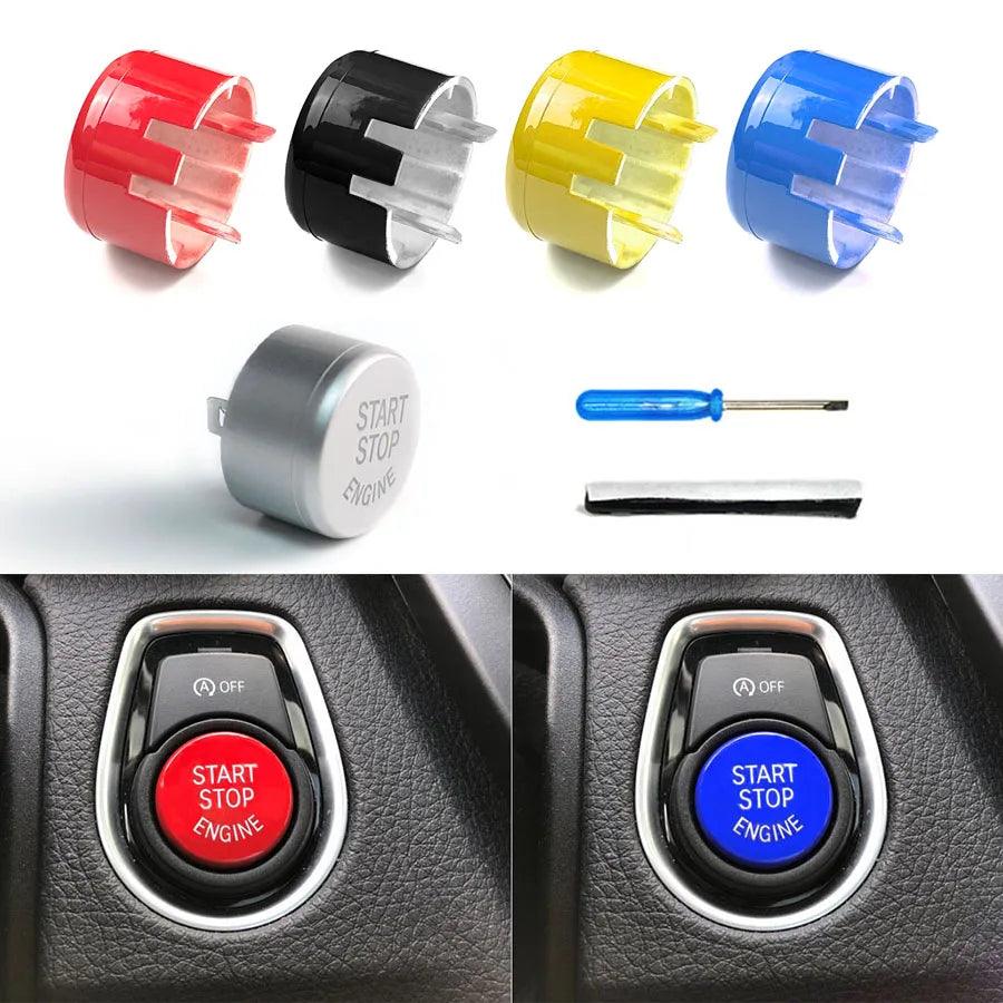 Transforme a Partida do Seu BMW – Capa Decorativa para Botão Start/Stop com Estilo Esportivo Premium