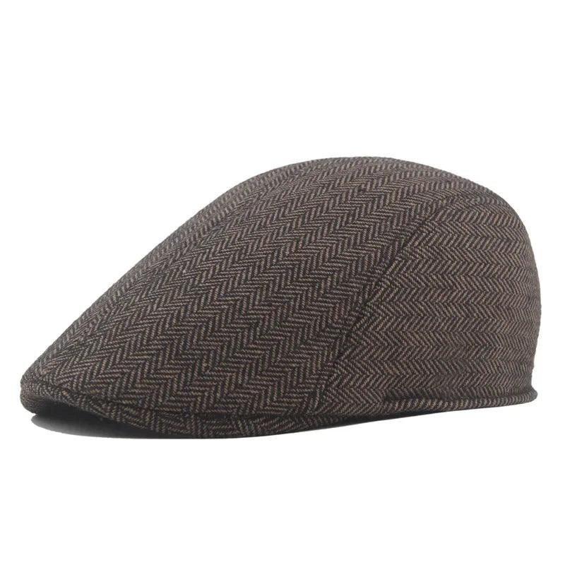 Boina Masculina Clássica de Lã – Estilo Artista, Alta Qualidade para Outono/Inverno