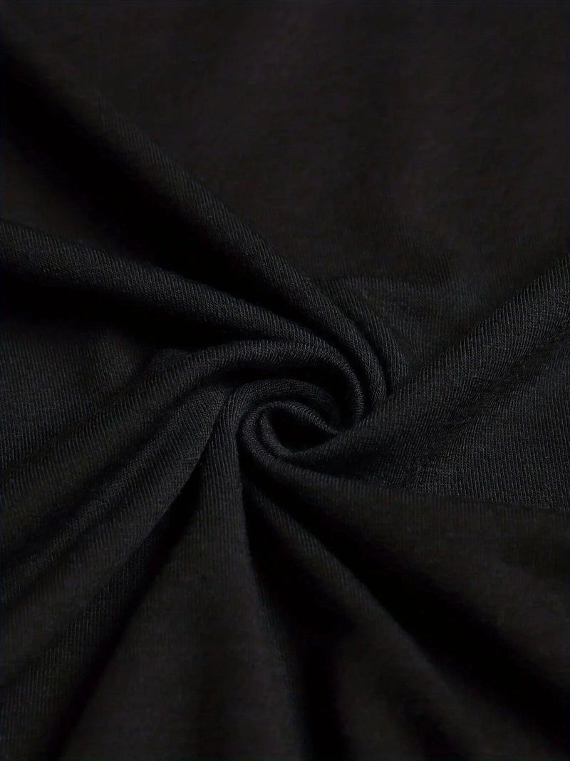 Camiseta Masculina 100% Algodão – Estampa Montanha & Bússola, Estilo Aventureiro com Conforto Leve de Verão