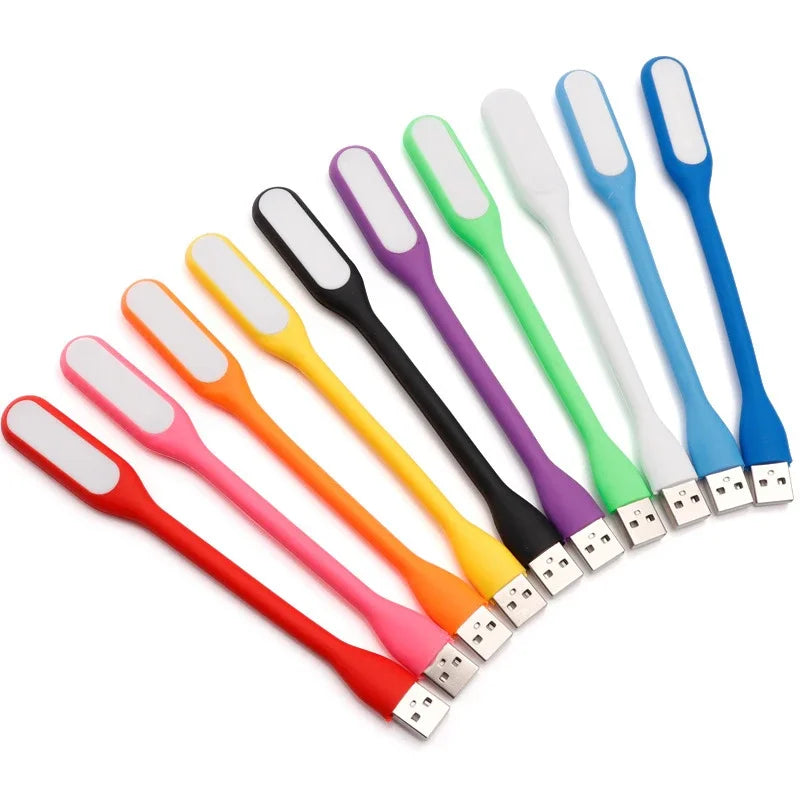 Leve Luz Onde Quiser! Mini Lâmpada USB Dobrável — Iluminação Portátil Ideal para Leituras, Computador e Power Bank!
