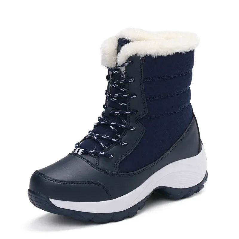 Elegância e Conforto no Inverno – Botas de Neve Femininas Antiderrapantes, Impermeáveis e com Plataforma para Máxima Proteção e Estilo!