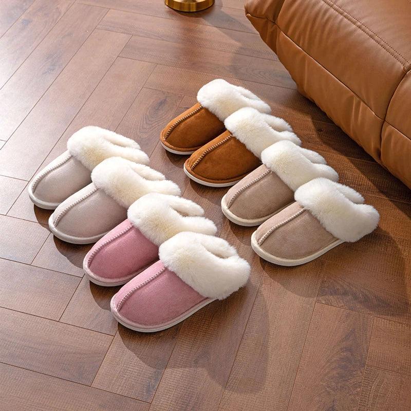 Pantufas de Inverno em Camurça – Maciez, Calor e Estilo para Seus Pés!