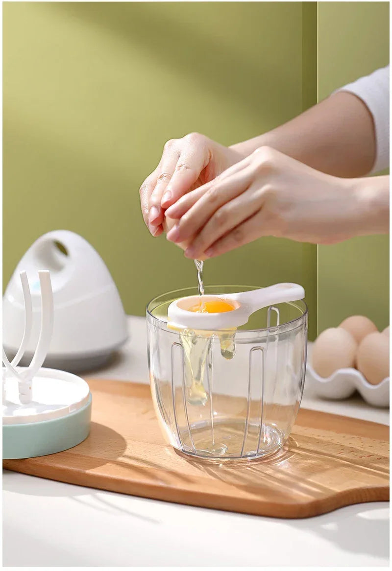 Diga Adeus ao Cansaço na Cozinha: Misturador Elétrico Sem Fio 4 em 1 para Espumar Leite, Bater Claras e Misturar com Facilidade!