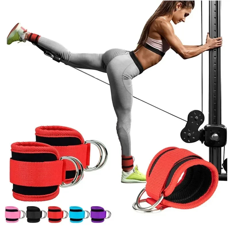 Transforme Seus Treinos: Tornozeleiras com Duplos Anéis em D para Glúteos e Pernas Mais Fortes e Definidas!