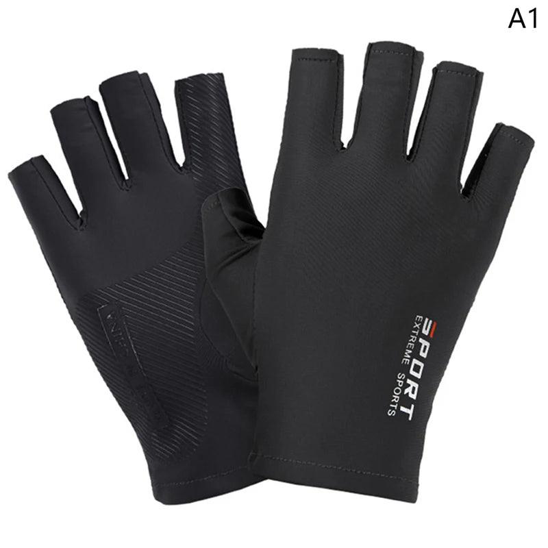 Use em Qualquer Lugar: Luvas Esportivas com Toque de Tela, Anti-UV e Ultra Respirável!