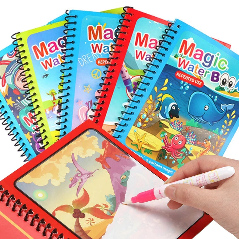 Desperte a Criatividade com os Livros Mágicos de Desenho com Água!