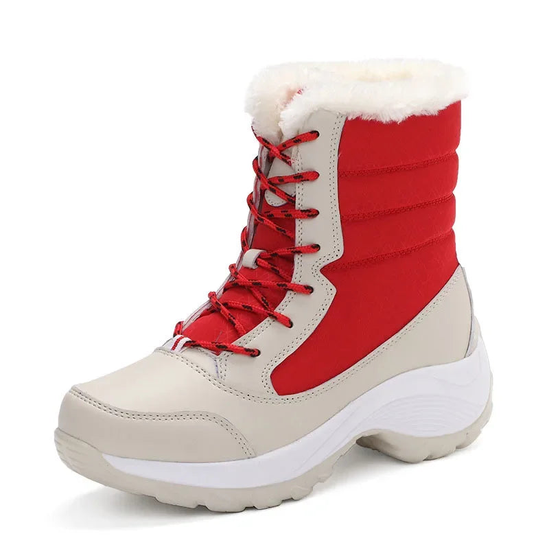 Elegância e Conforto no Inverno – Botas de Neve Femininas Antiderrapantes, Impermeáveis e com Plataforma para Máxima Proteção e Estilo!