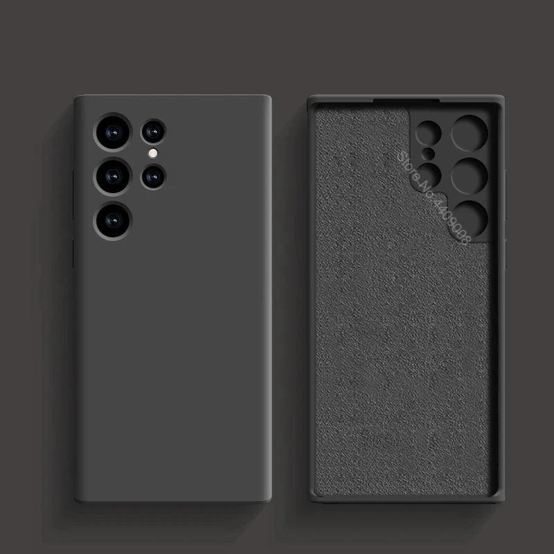 A Capa Mais Macia e Estilosa para Samsung – Proteção Antichoque com Toque de Silicone Premium Para seu Samsung A53, A54, S23, S24, S23 Ultra e S24 Ultra!