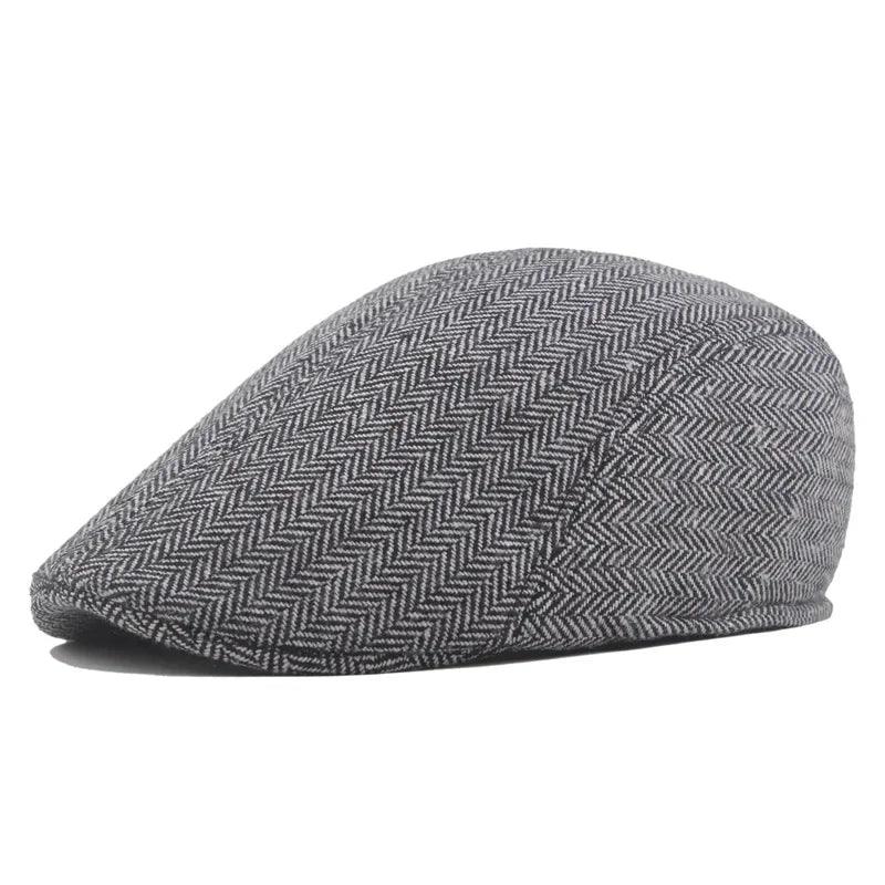Boina Masculina Clássica de Lã – Estilo Artista, Alta Qualidade para Outono/Inverno