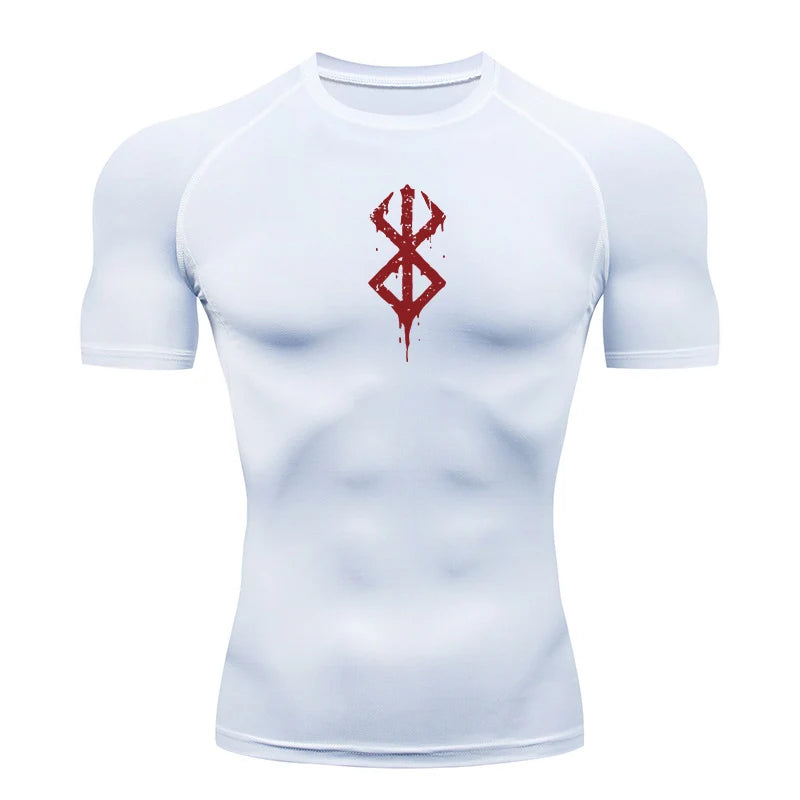 Camiseta de Compressão Masculina com Estampa: Performance Máxima, Secagem Rápida e Estilo Imbatível para Seus Treinos de Verão!