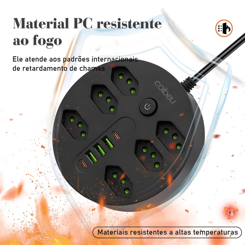 Mais Que Uma Extensão: A Solução Elétrica Completa com Filtro, USB e Alcance Extra!