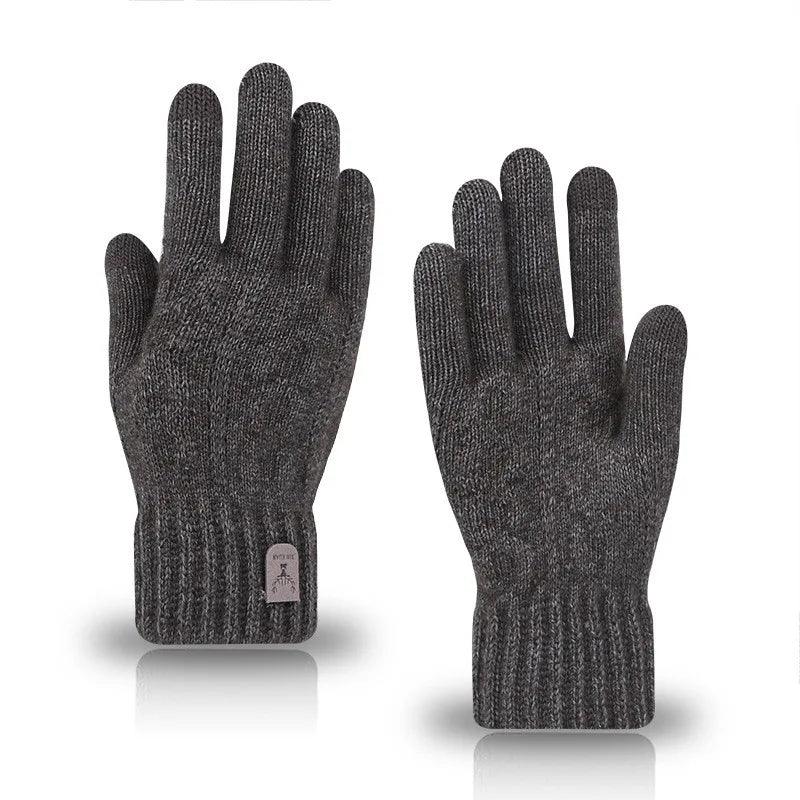 Luvas Masculinas de Inverno com Sensibilidade para Telas  – Quentes, Estilosas e Forradas com Lã para Enfrentar o Frio com Conforto