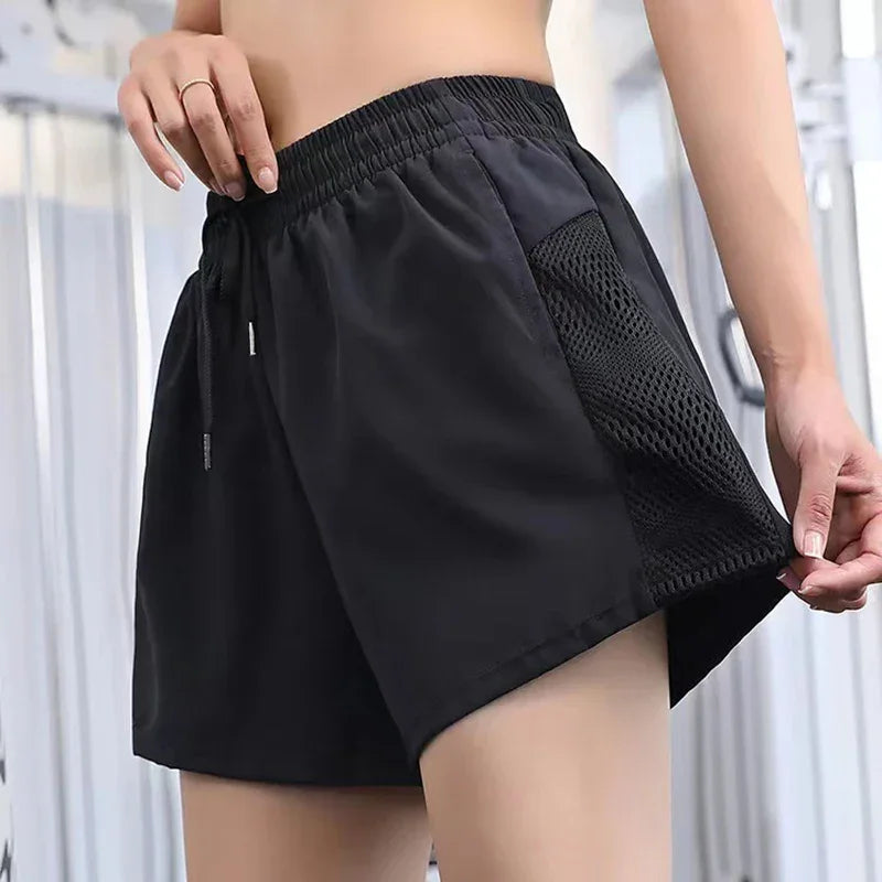 Shorts Fitness 2 em 1 com Cintura Alta — O Segredo das Mulheres que Dominam o Treino com Estilo, Conforto e Liberdade!