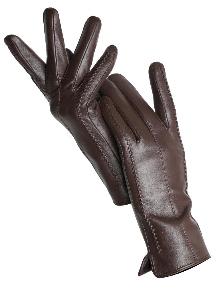 Descubra as Luvas Femininas que Unem Elegância, Calor e Tecnologia — Couro Premium com Toque Sensível!