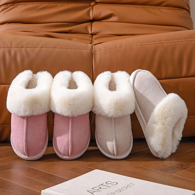 Pantufas de Inverno em Camurça – Maciez, Calor e Estilo para Seus Pés!