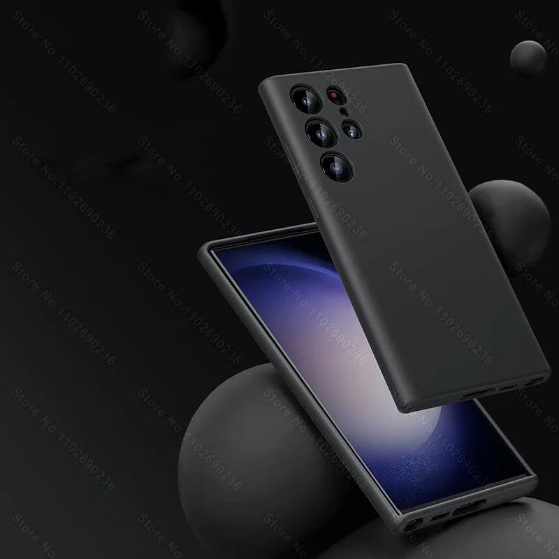 A Capa Mais Macia e Estilosa para Samsung – Proteção Antichoque com Toque de Silicone Premium Para seu Samsung A53, A54, S23, S24, S23 Ultra e S24 Ultra!