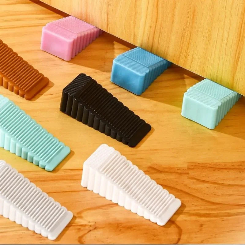 Trave com Segurança e Estilo! Batente de Porta em Silicone Anti Vento para Casa e Escritório – Firmeza sem Danos!