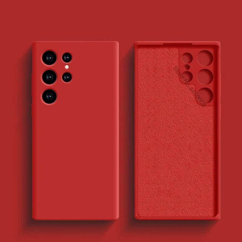 A Capa Mais Macia e Estilosa para Samsung – Proteção Antichoque com Toque de Silicone Premium Para seu Samsung A53, A54, S23, S24, S23 Ultra e S24 Ultra!
