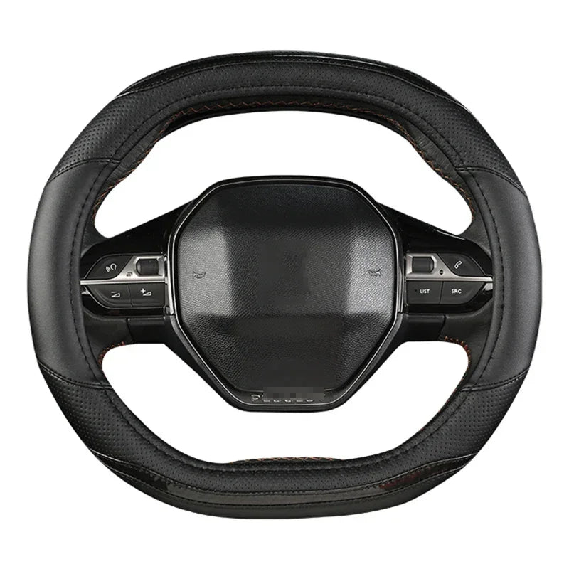Transforme o Interior do Seu Peugeot com Estilo: Capa de Volante em Microfibra + Couro Premium para 3008, 4008 e 5008
