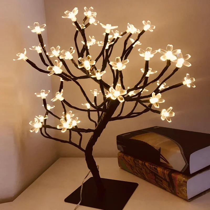 Luminária LED Rosa Encantada – Ilumine Seu Espaço com Elegância e Romance! Ideal para Quartos, Festas, Casamentos e Presentes Inesquecíveis!