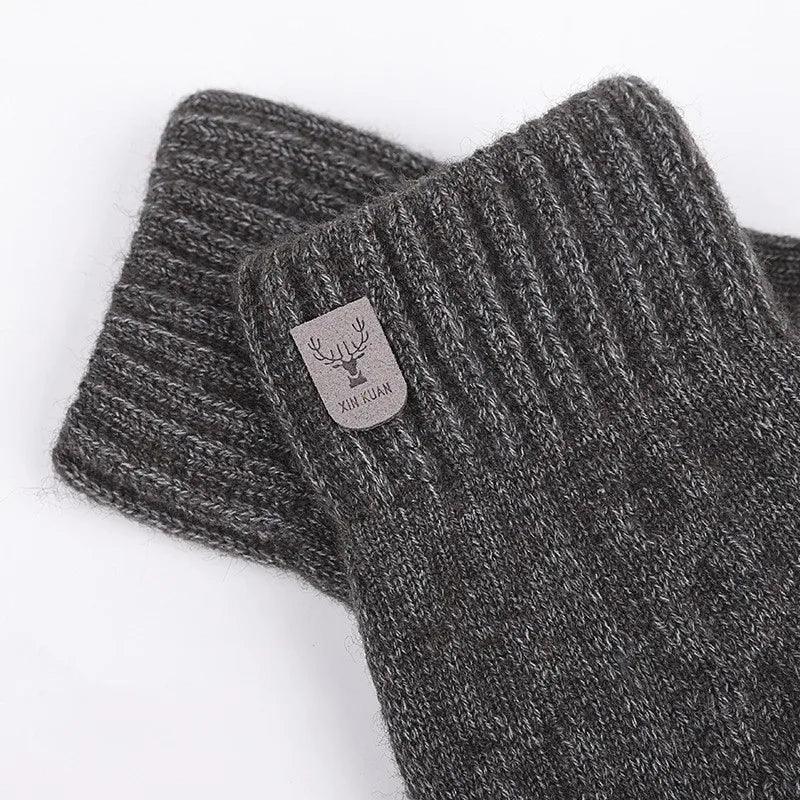Luvas Masculinas de Inverno com Sensibilidade para Telas  – Quentes, Estilosas e Forradas com Lã para Enfrentar o Frio com Conforto