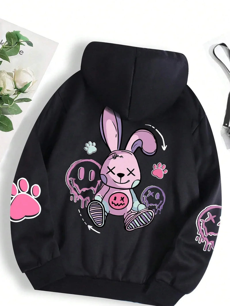 Moletom Canguru Oversized Feminino: Estilo Hip Hop + Conforto Quentinho para Arrasar no Outono