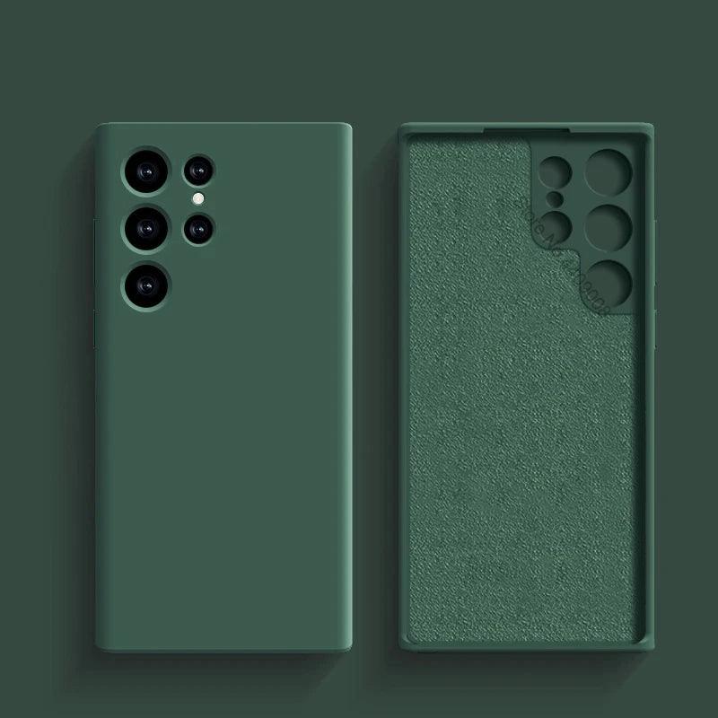 A Capa Mais Macia e Estilosa para Samsung – Proteção Antichoque com Toque de Silicone Premium Para seu Samsung A53, A54, S23, S24, S23 Ultra e S24 Ultra!