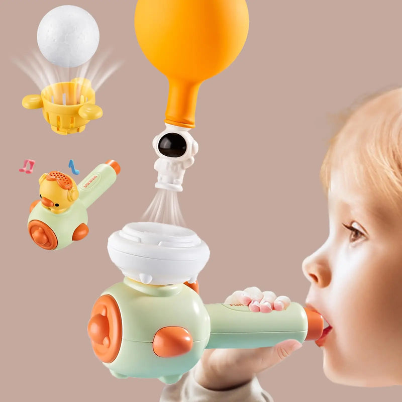 Transforme a diversão em aprendizado com o Brinquedo Sensorial de Sopro e Bola Flutuante!