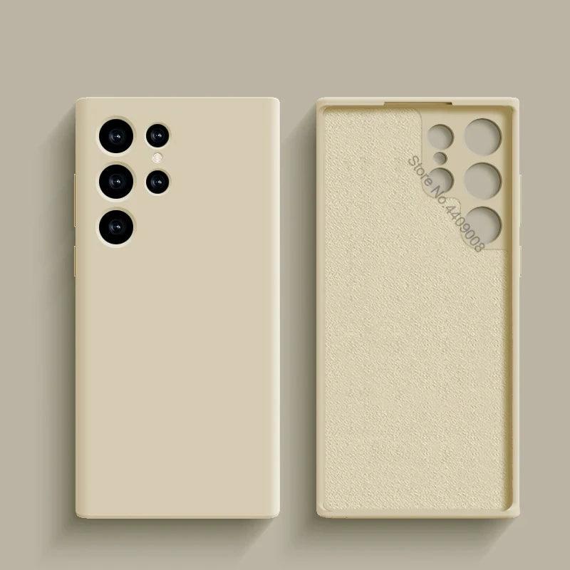 A Capa Mais Macia e Estilosa para Samsung – Proteção Antichoque com Toque de Silicone Premium Para seu Samsung A53, A54, S23, S24, S23 Ultra e S24 Ultra!