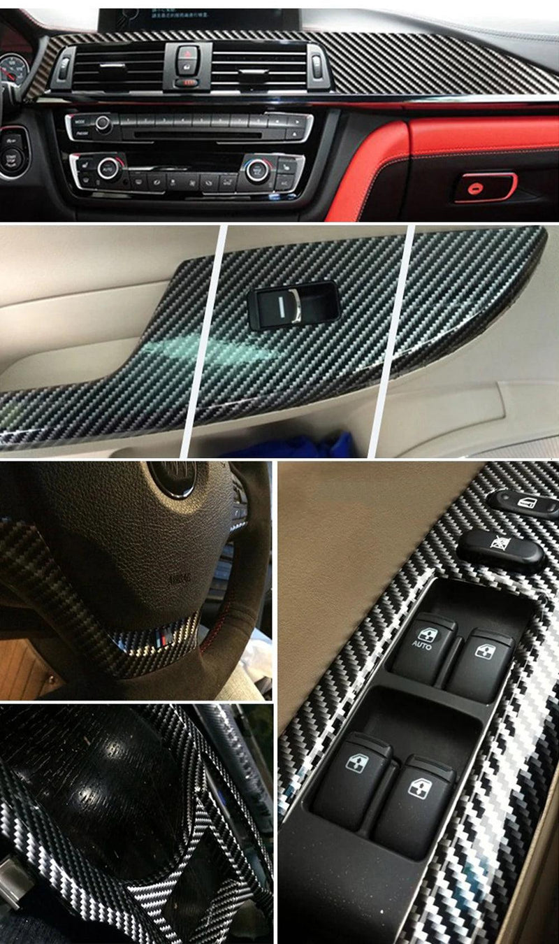 Adesivo de Fibra de Carbono 2D a 6D – Customize Seu Carro ou Moto com Efeito Incrível e Proteção de Alta Performance!
