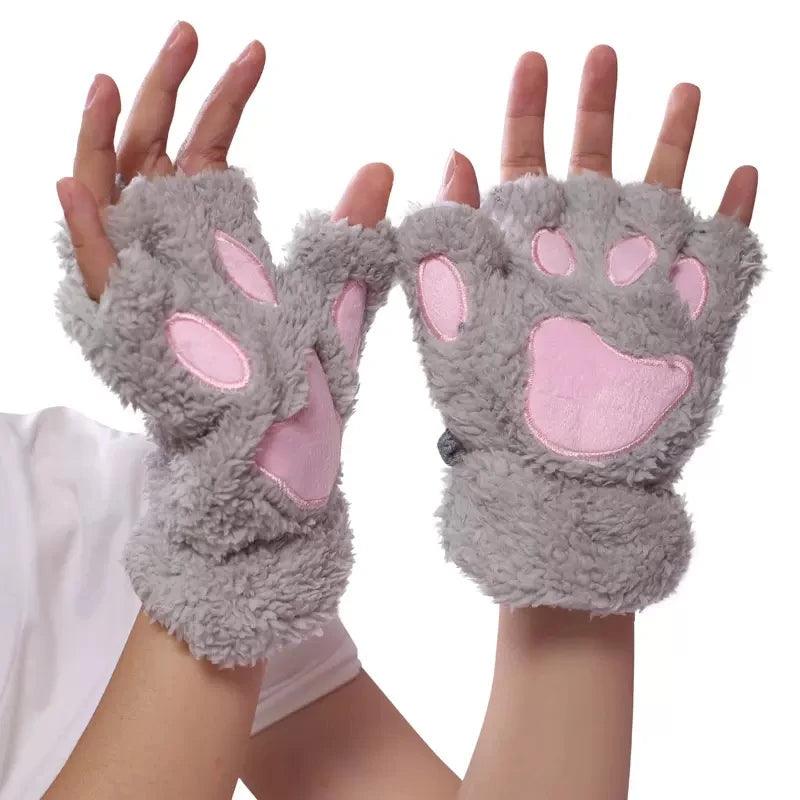 As Luvas Mais Fofas do Inverno: Estilo Pata de Gato, Quentinhas, Divertidas e Perfeitas Para Quem Ama Fantasia!