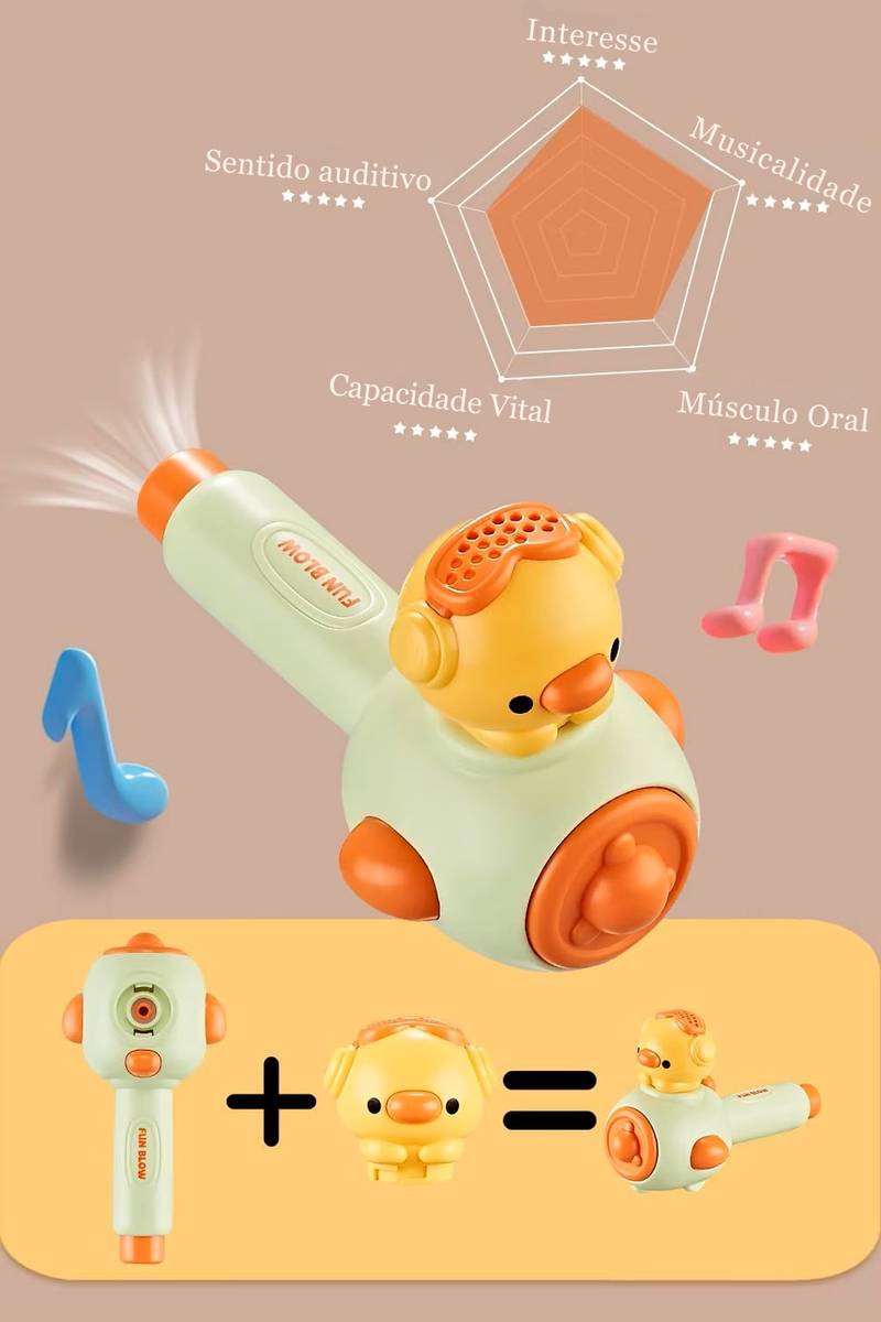 Transforme a diversão em aprendizado com o Brinquedo Sensorial de Sopro e Bola Flutuante!