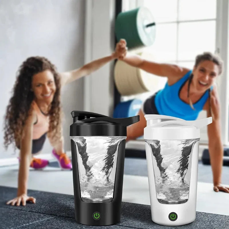 Leve, Misture e Beba Onde Quiser: Copo Elétrico Portátil 350ml Ideal para Proteínas, Viagens e Rotina Agitada!