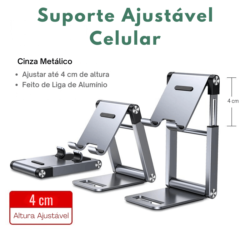 Suporte UGREEN Alumínio Reforçado para Celular e Tablet – Universal e Estável