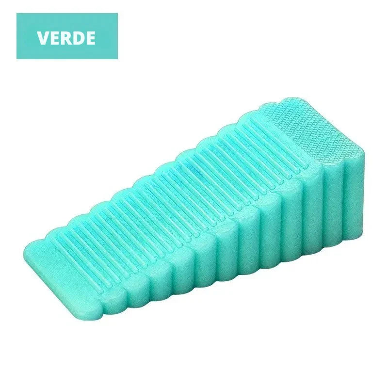 Trave com Segurança e Estilo! Batente de Porta em Silicone Anti Vento para Casa e Escritório – Firmeza sem Danos!