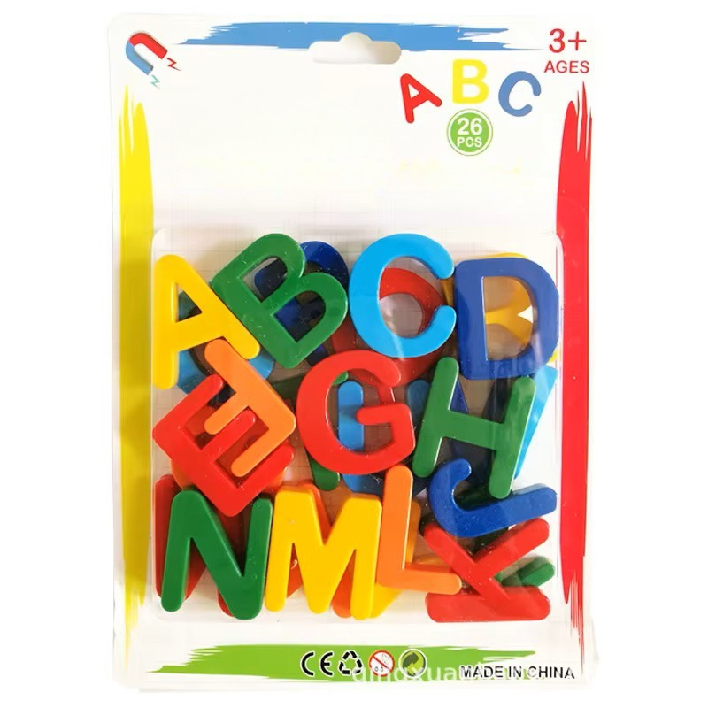 Aprenda o Alfabeto Brincando: Letras Magnéticas Coloridas que Transformam a Geladeira em uma Sala de Aula Divertida!