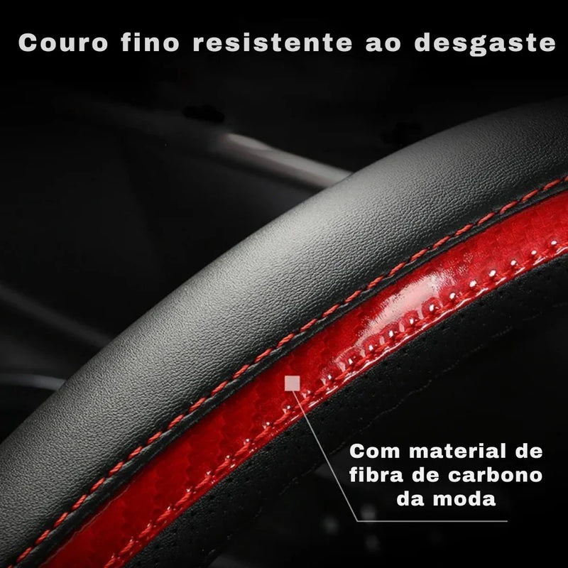 Transforme o Interior do Seu Peugeot com Estilo: Capa de Volante em Microfibra + Couro Premium para 3008, 4008 e 5008
