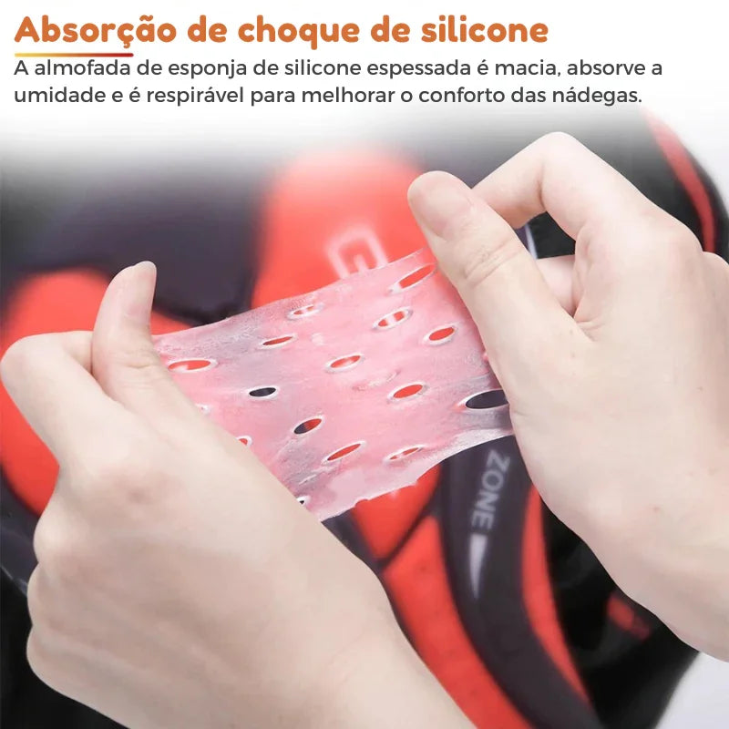 Conforto Extremo Sobre Duas Rodas – Shorts de Ciclismo com Almofada 5D em Gel, Respiráveis e Antichoque para Pedaladas Sem Limites!