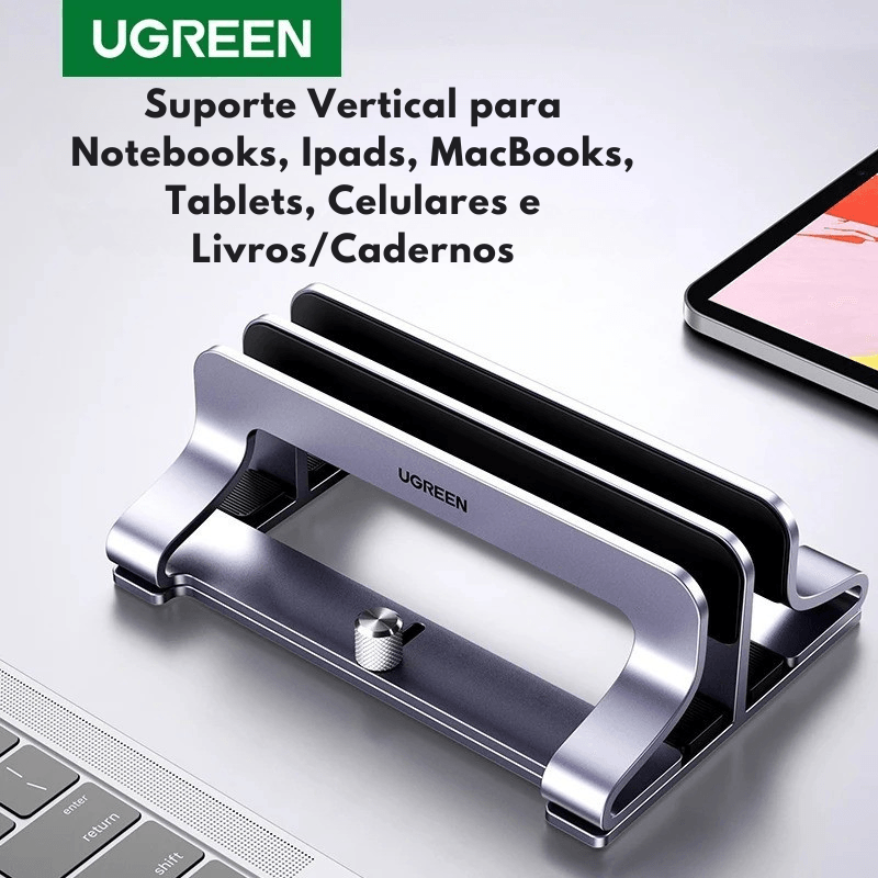 Suporte Vertical para Celulares, Ipads, Tablets, Notebooks, Livros/Cadernos e MacBooks