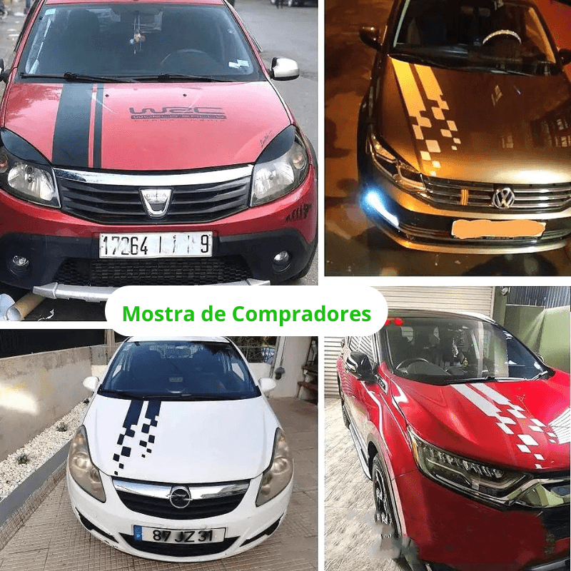 Transforme o Visual do Seu Carro com Estilo: Adesivo de Faixa Personalizada para um Design Exclusivo e Imponente!