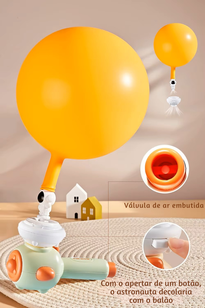 Transforme a diversão em aprendizado com o Brinquedo Sensorial de Sopro e Bola Flutuante!