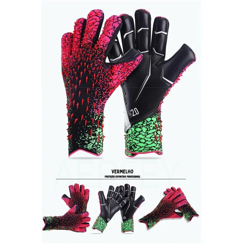 Novas Luvas de Goleiro Profissionais – Látex Reforçado, Proteção Máxima e Performance de Elite para Adultos e Jovens!
