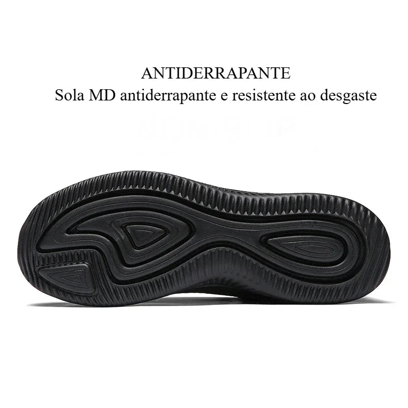 Tênis Masculino de Corrida e Caminhada – Leve, Respirável e com Estilo Esportivo para o Dia Todo!